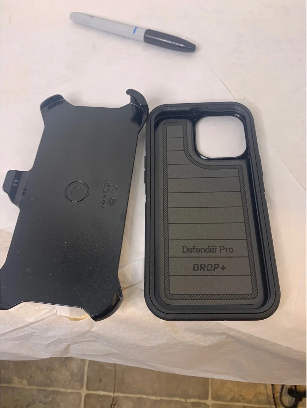 OtterBox Defender Pro Series Black Protective Case for iPhone with Holster